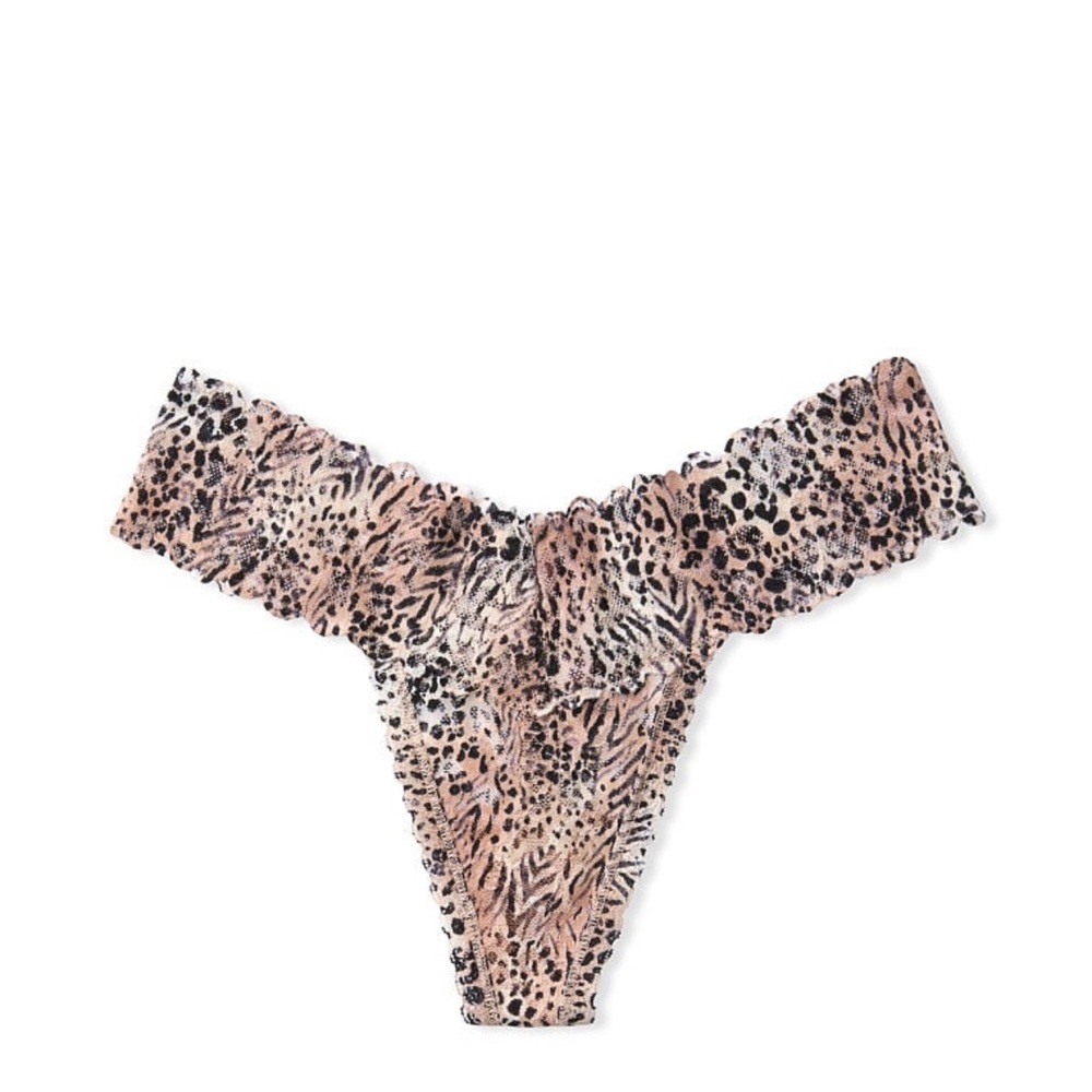 Victoria’s Secret Leopard Print Lace Thong Panty